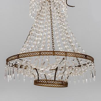 A Gustavian style chandelier, 20th Century.