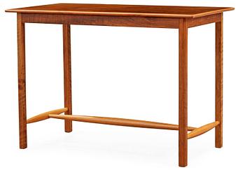 532. A Josef Frank walnut and birch table, Svenskt Tenn, model 1106.