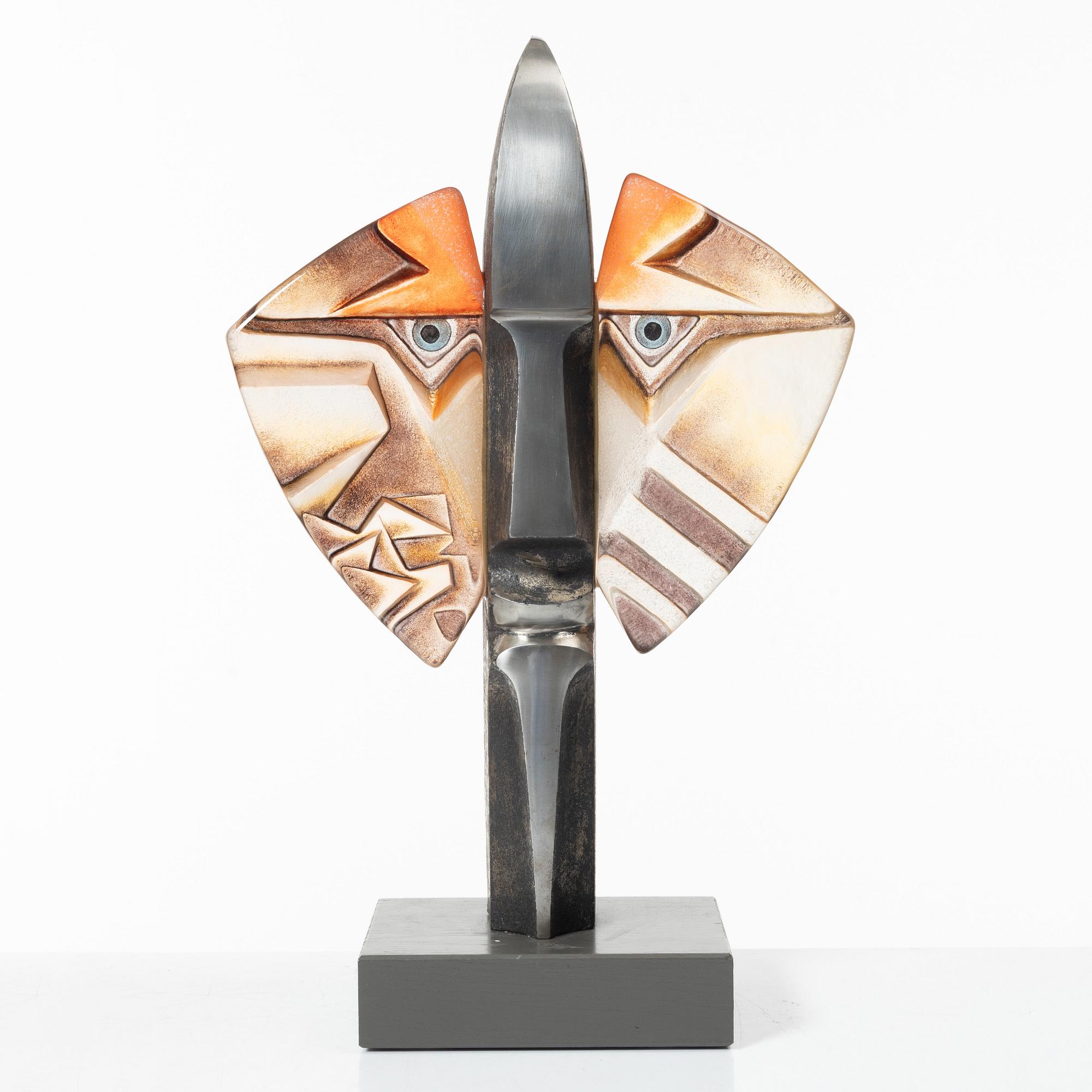 Mats Jonasson, skulptur, "Kilroy", Målerås.