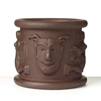 Anna Petrus, a Swedish Grace cast iron jardinière "Blomkruka Nr 1", Näfveqvarn, Sweden.