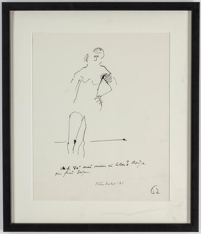 PETER DAHL, ink, signed and dated -75.