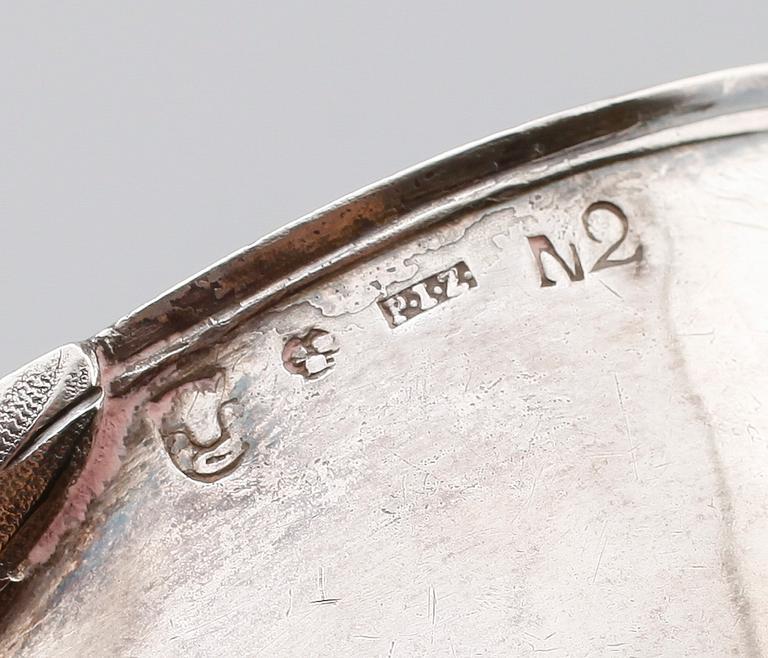 SOPPSLEV, silver, Peter Johan Zetterling, Linköping 1795. Total vikt 184 g.