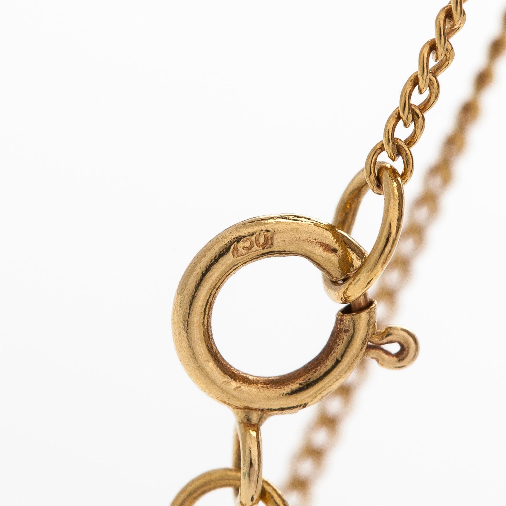 Tiffany & Co, halsband med hänge "Leaf" , 18K guld.