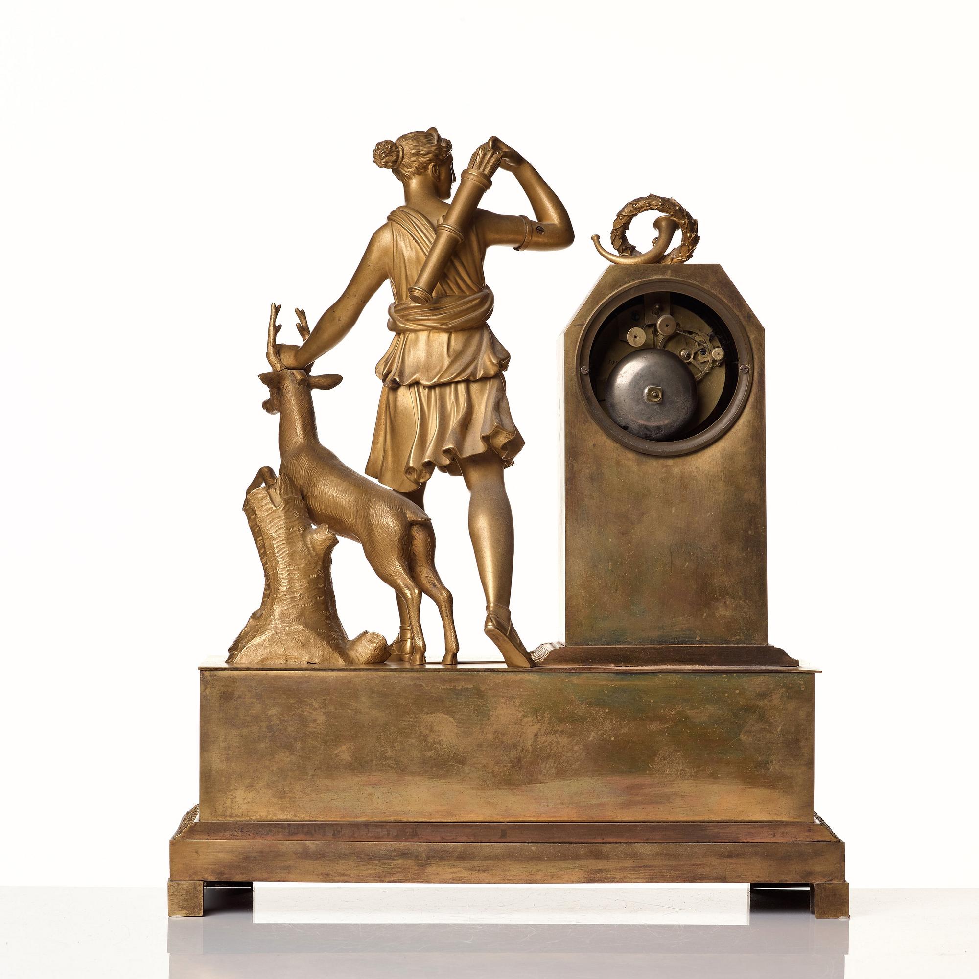 A French Empire early 19th century mantel clock.