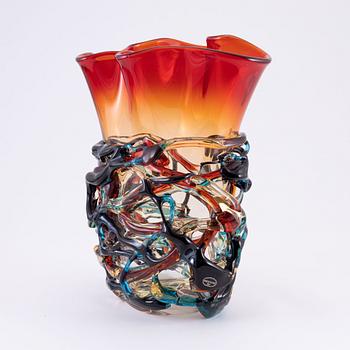 A Murano glass vase, Italy.