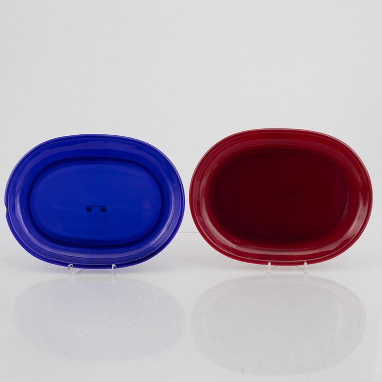 Josef Frank, a set of seven glass dishes, Firma Svenskt Tenn.