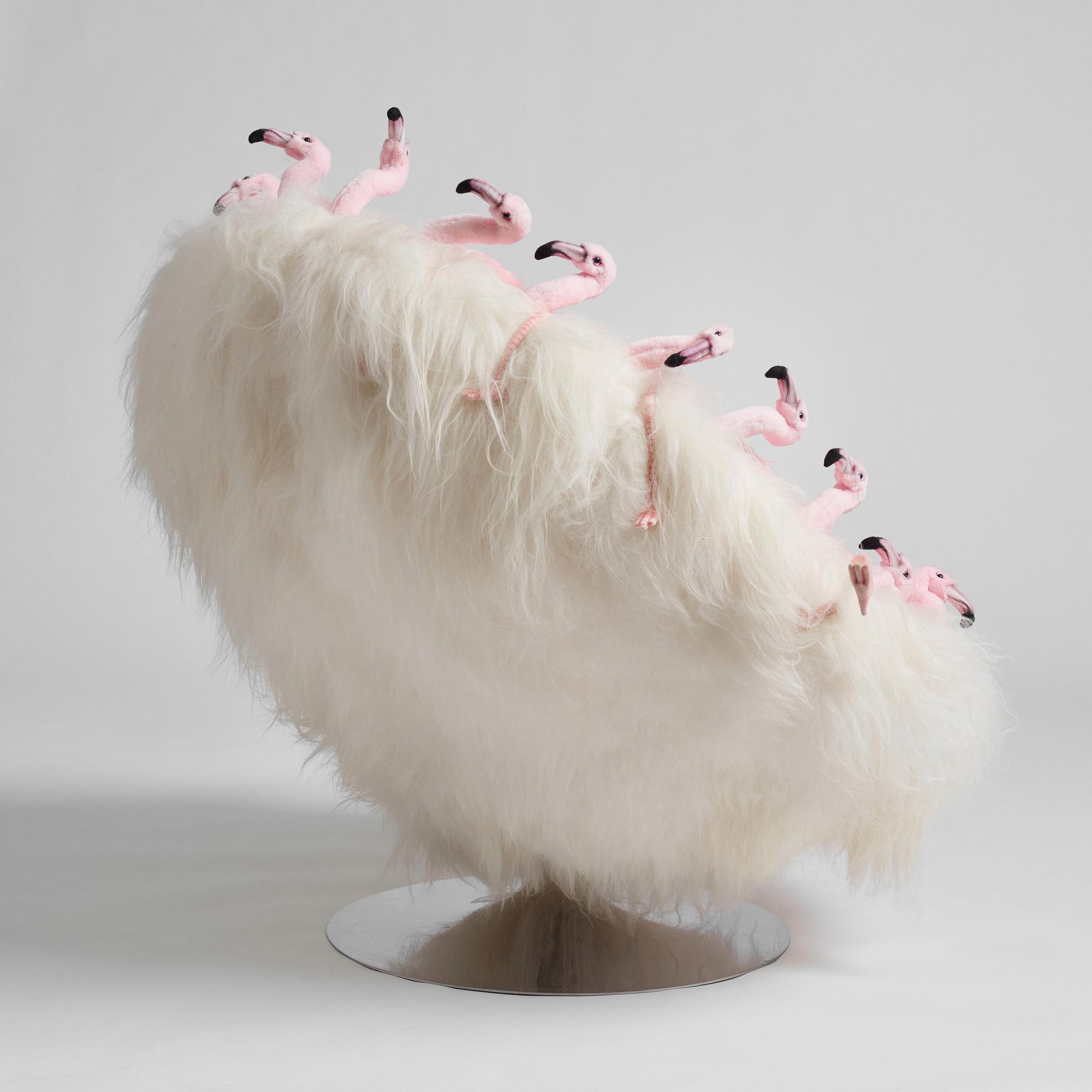 Alexis Verstraeten & Pauline Montironi, "Miss Flamingo" fåtölj, AP Collection, ed. AP1, Belgien 2017.
