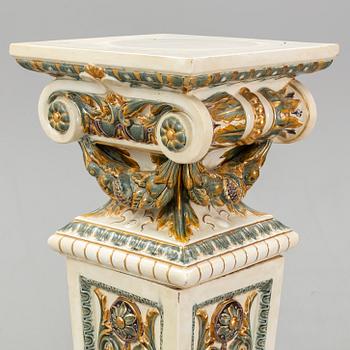 A cermic pedestal and urn from Rörstrand, late 20th Century.