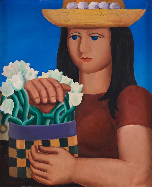 Waldemar Lorentzon, "La fille au pot de fleurs".