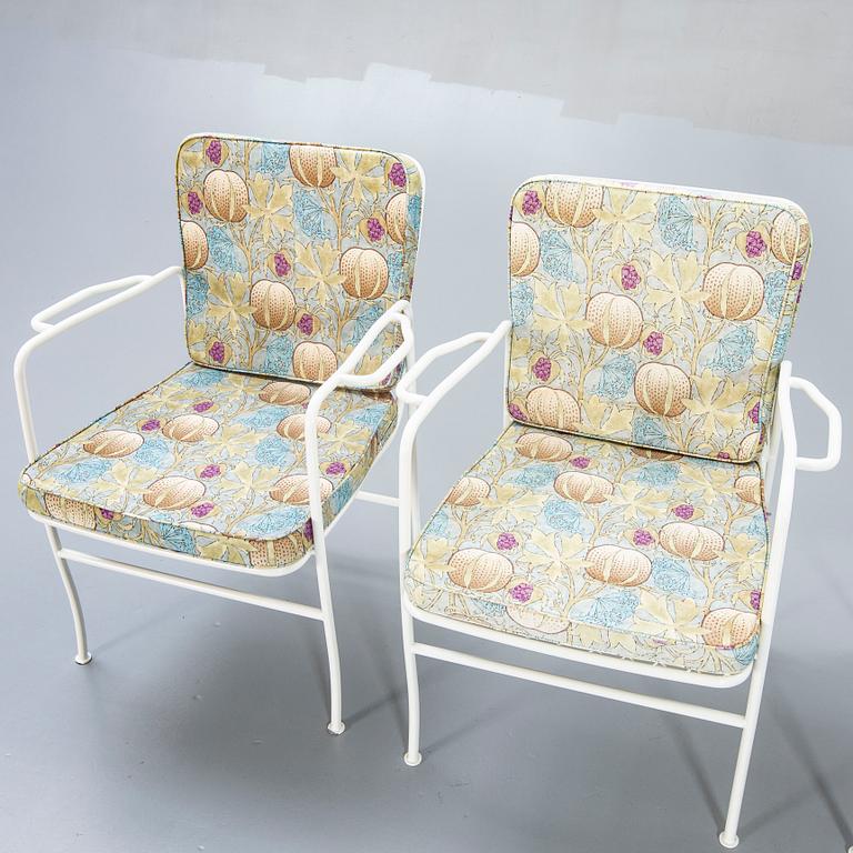 Josef Frank, a set of five garden chairs later part of the 20th century.