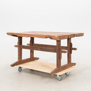 Turned-leg table circa 1900.