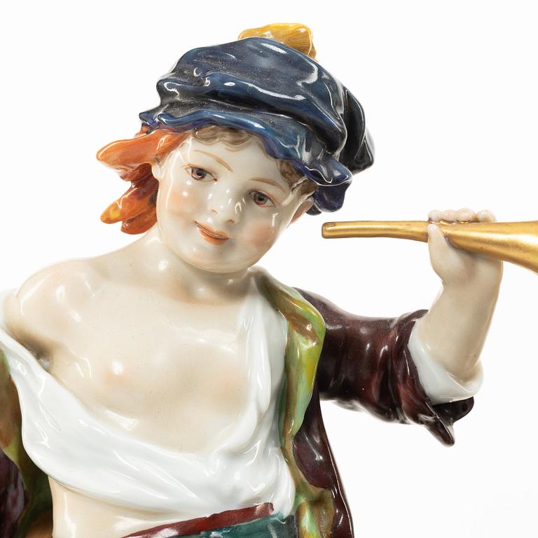 Figural group, "Bowing Goat", Naples.