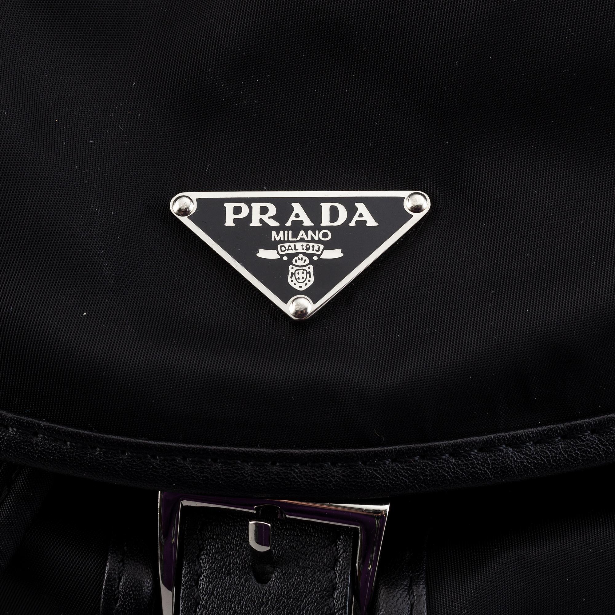 Prada, backpack.