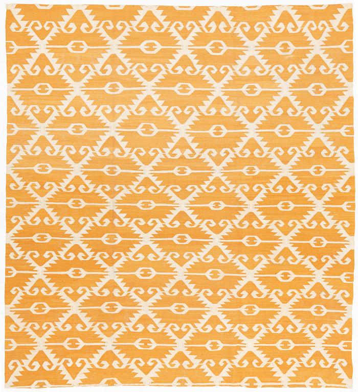 Matta, slätväv, ca 285 x 263 cm.