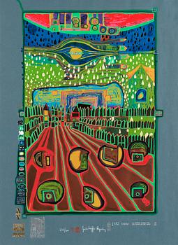 416. Friedensreich Hundertwasser, "Look at it on a rainy day (The Regentag Portfolio)".