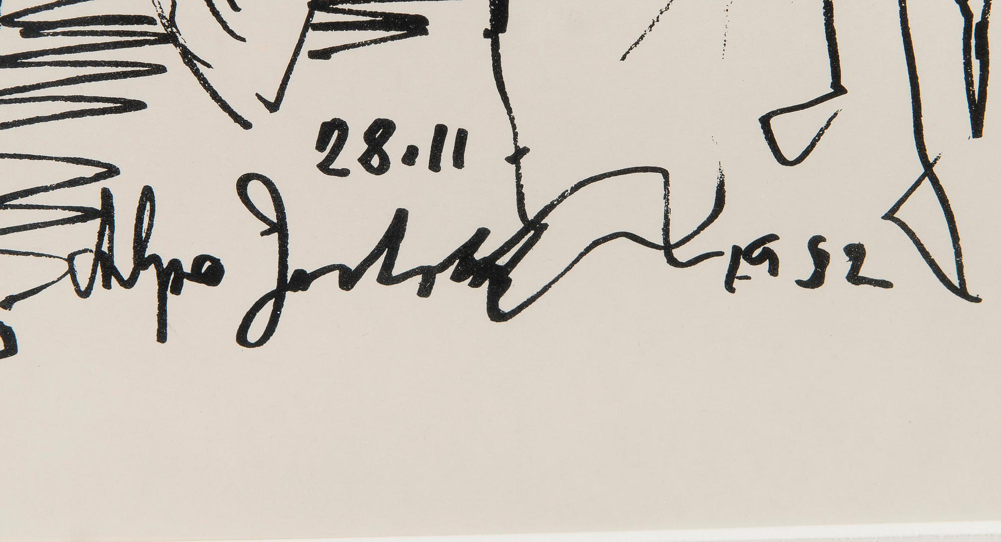 ALPO JAAKOLA, litografi, signerad och daterad 28.11.1982 i trycket, numrerad 78/100.