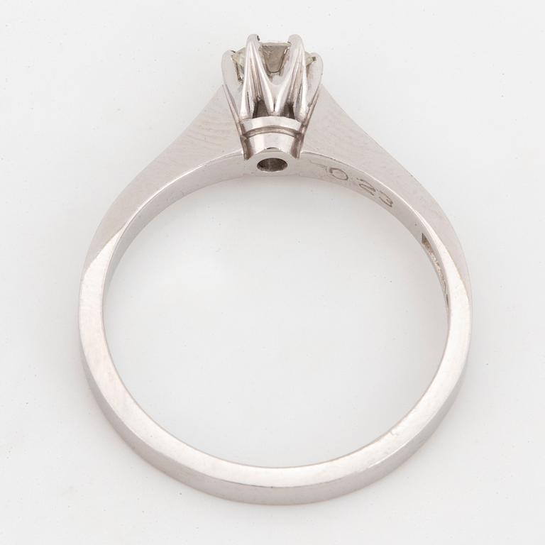 Brilliant-cut diamond ring, 0,23 ct.