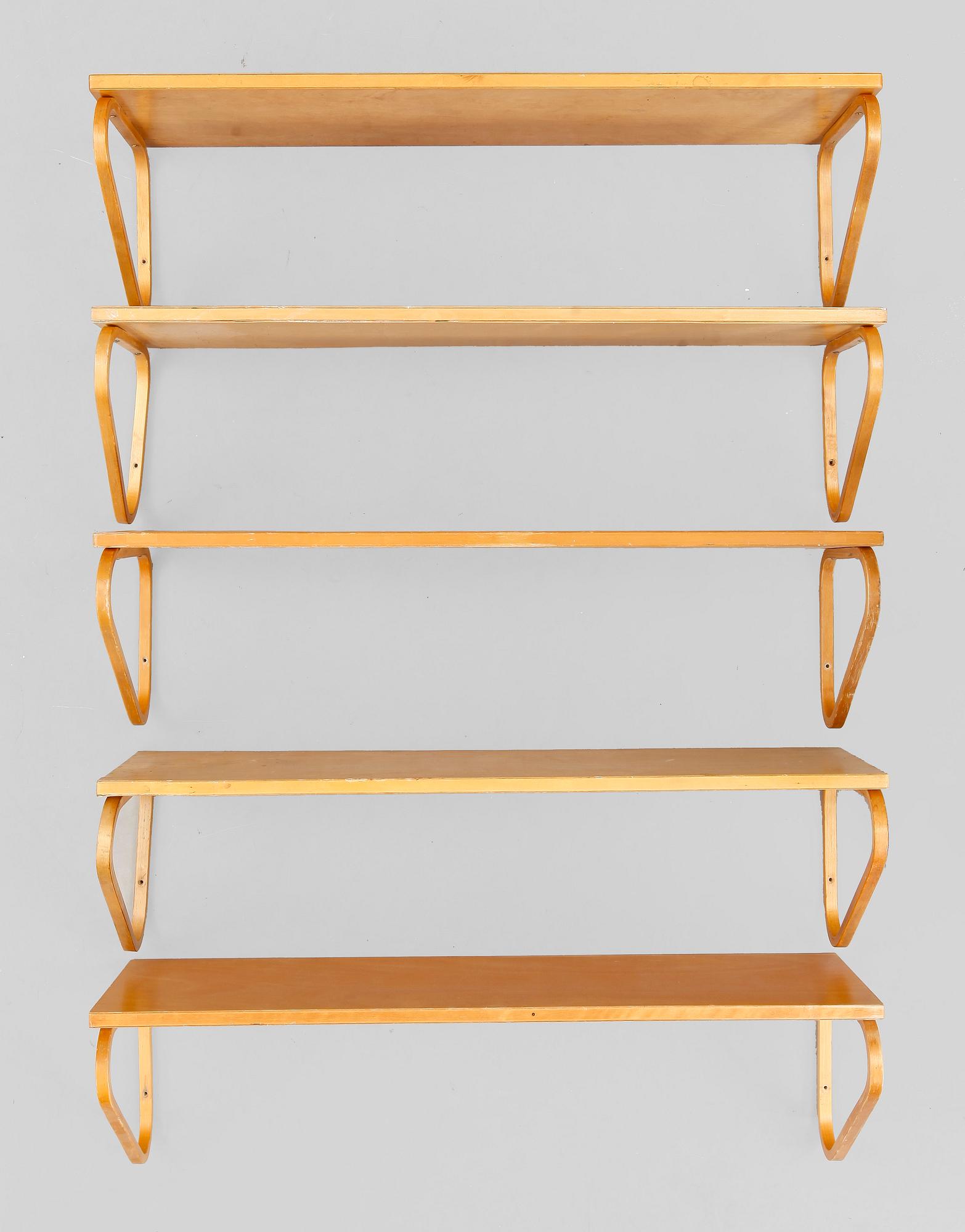 HYLLOR, 5 st,"112 B", Alvar Aalto. Modellen formgiven 1936.