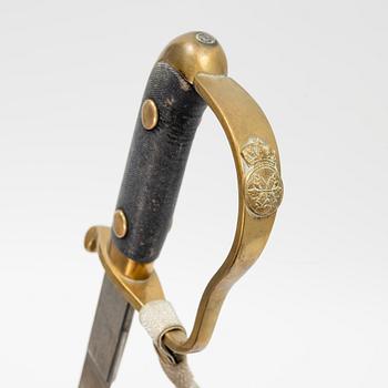 A Swedish police sabre with scabbard, drom around the year 1900.