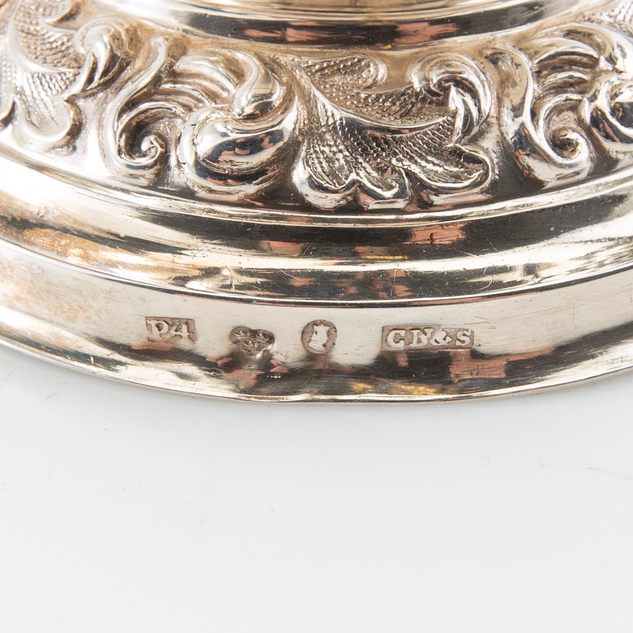 Gräddkanna möjligen Gustaf Magnus Sjöblom silver Nyrokoko Stockholm 1845.