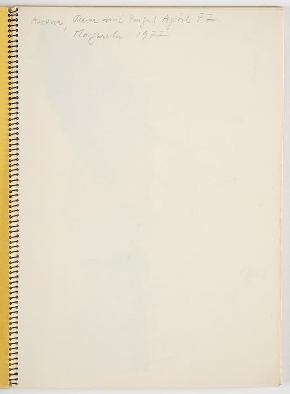 Lotte Laserstein, Skissblock med 23 teckningar varav 3 signerade.