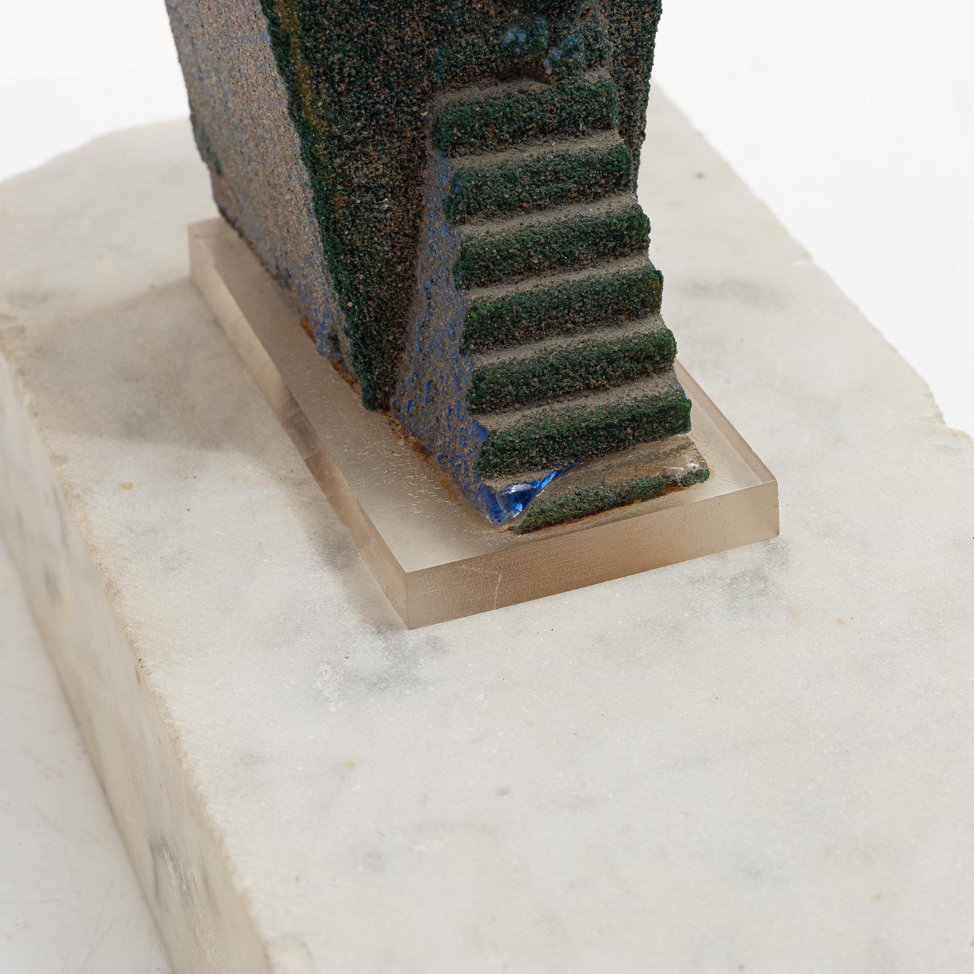 Bertil Vallien, a unique sand-cast glass sculpture, Kosta Boda.