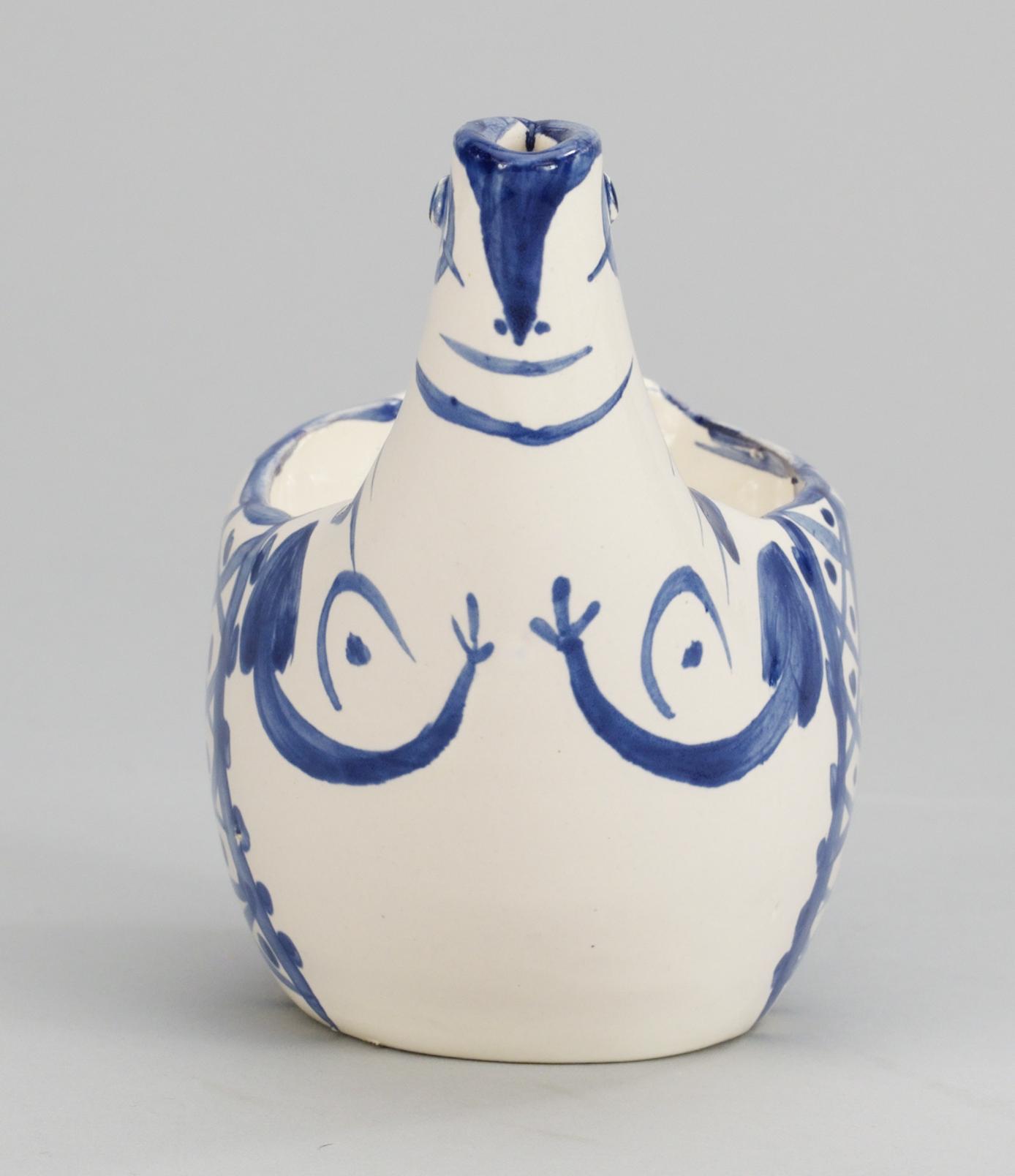 A Pablo Picasso 'Sujet poule' faience ewer, Madoura, Vallauris, France 1954.