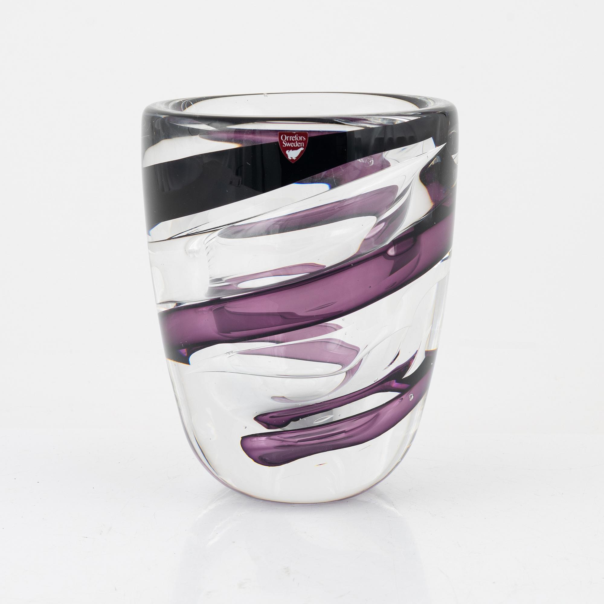 Lars Hellsten, a vase, Orrefors.