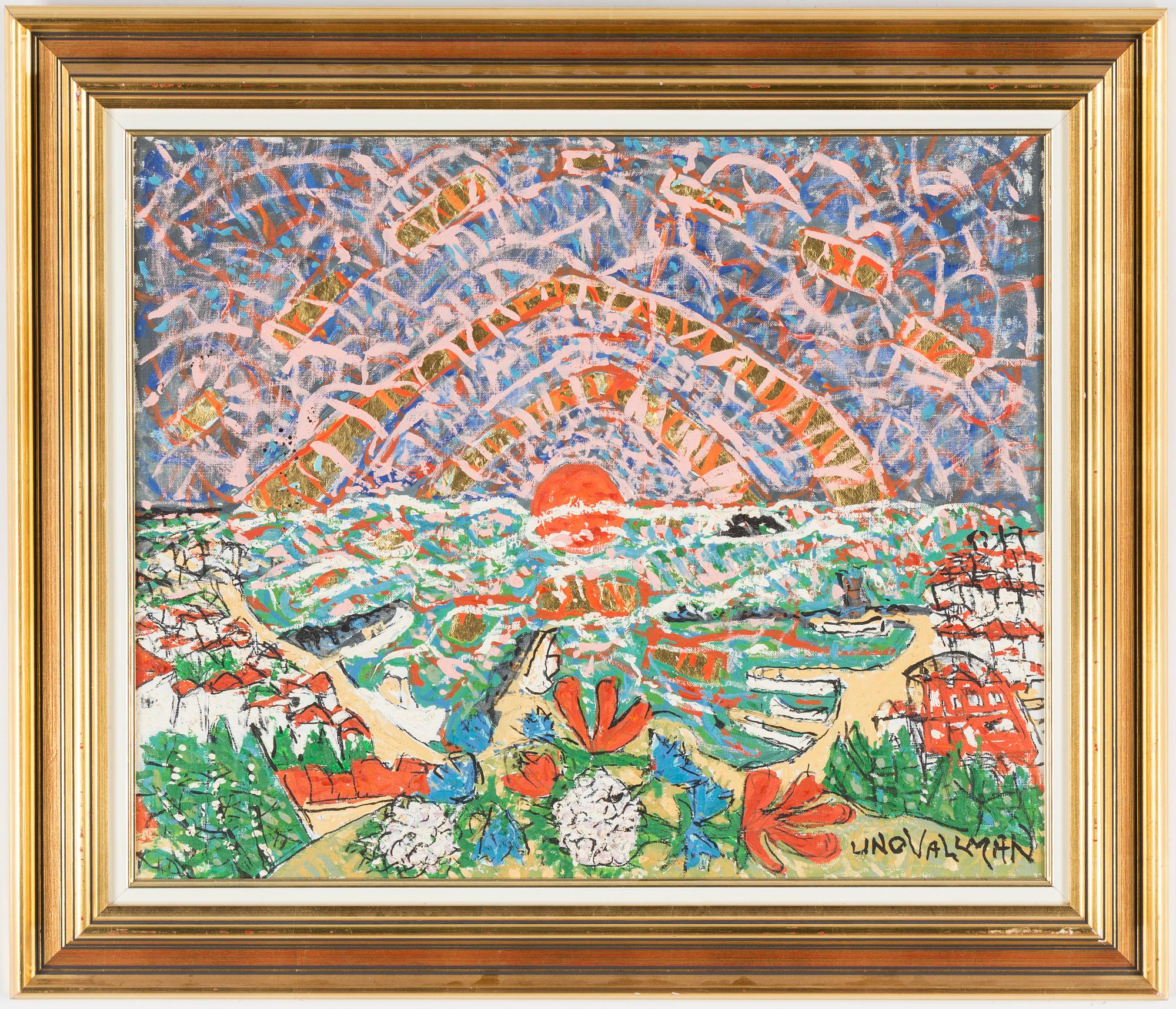 UNO VALLMAN, olja på duk, signerad Uno Vallman.