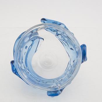 Paul Grähs,  a signed glass bowl unique.