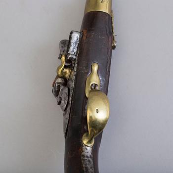 A French  Napoleonic flintlock pistol.