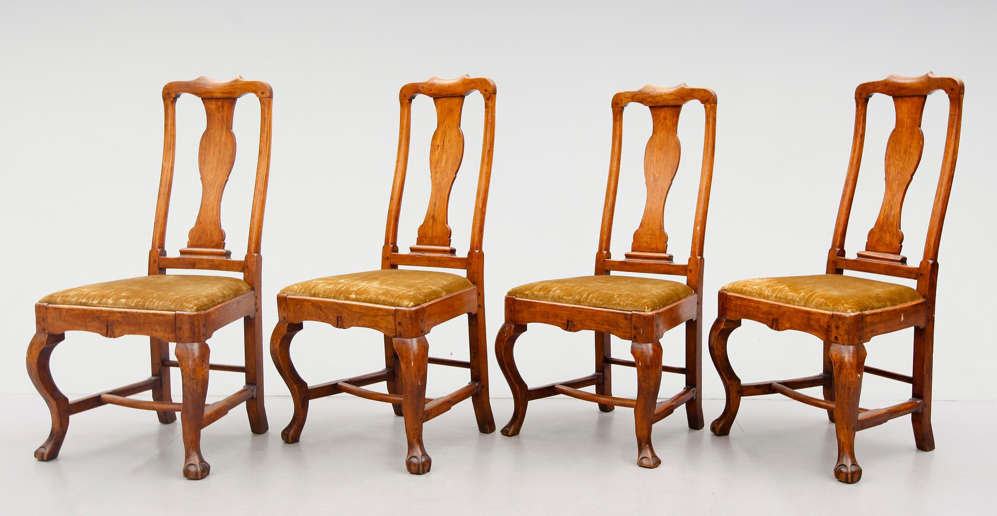 STOLAR, 4 st, barock, 1700-tal.