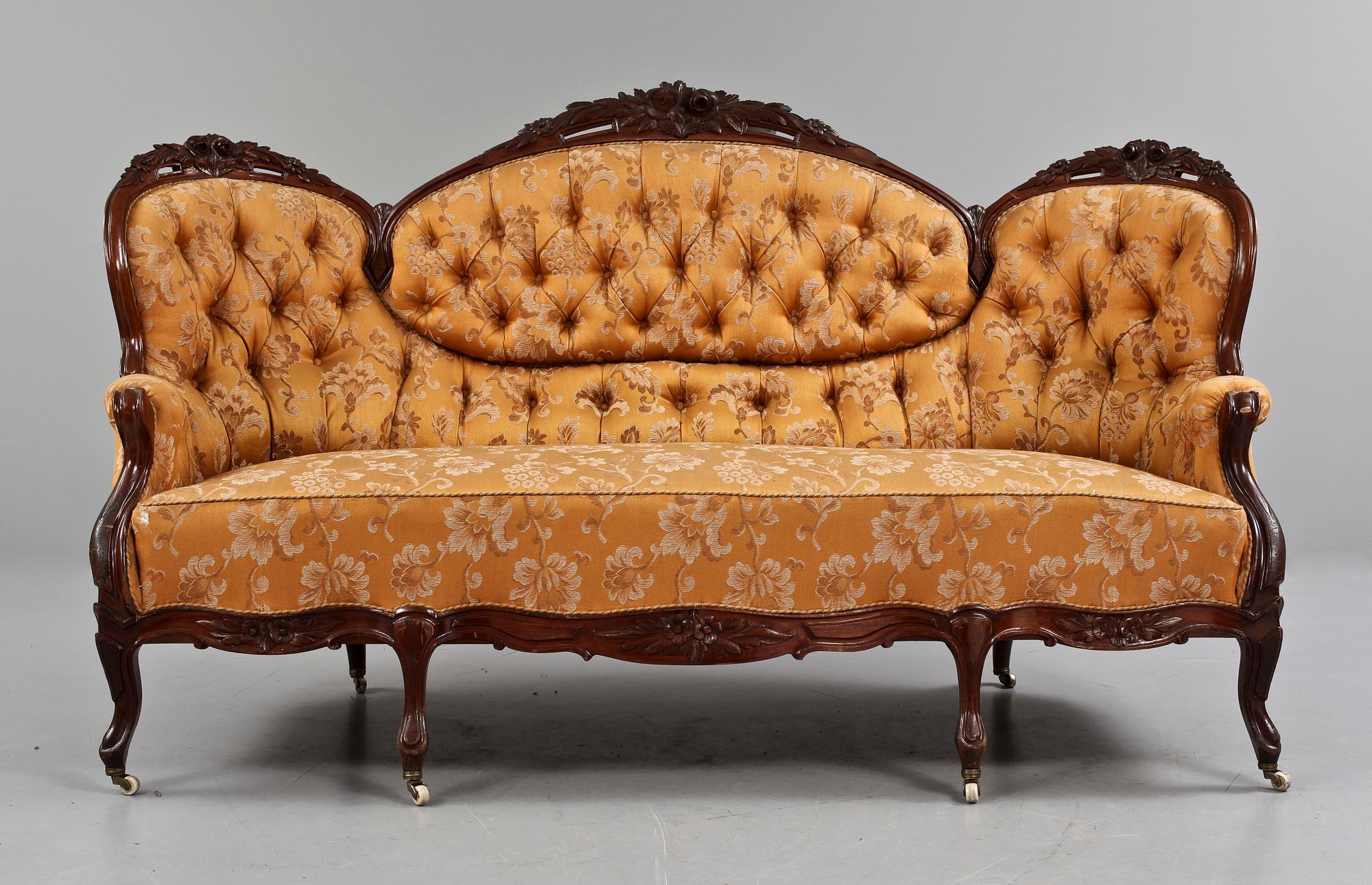 SOFFA, nyrokoko, 1800-talets andra hälft.
