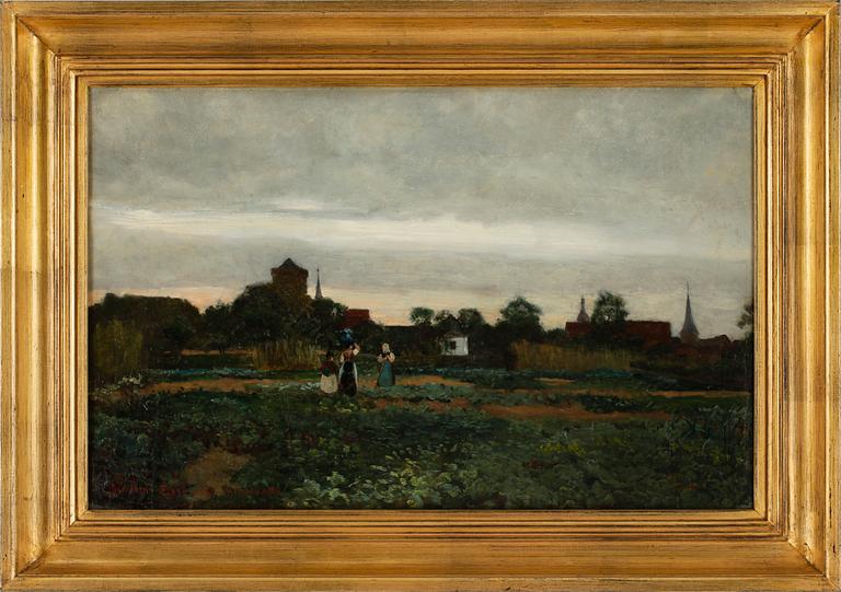 OSCAR TÖRNÅ, olja på duk, sign o dat 1874.