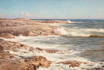 58. Johan Krouthén, Rocks by the sea, Marstrand.