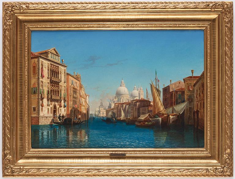 Gustaf Wilhelm Palm, ”Vue af Stora Kanalen i Venedig”.