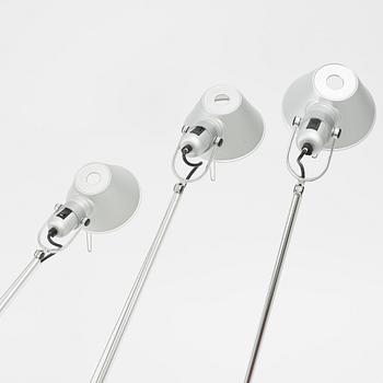 Michele De Lucchi & Giancarlo Fassina, three 'Tolomeo' table lamps, Artemide, Italy.