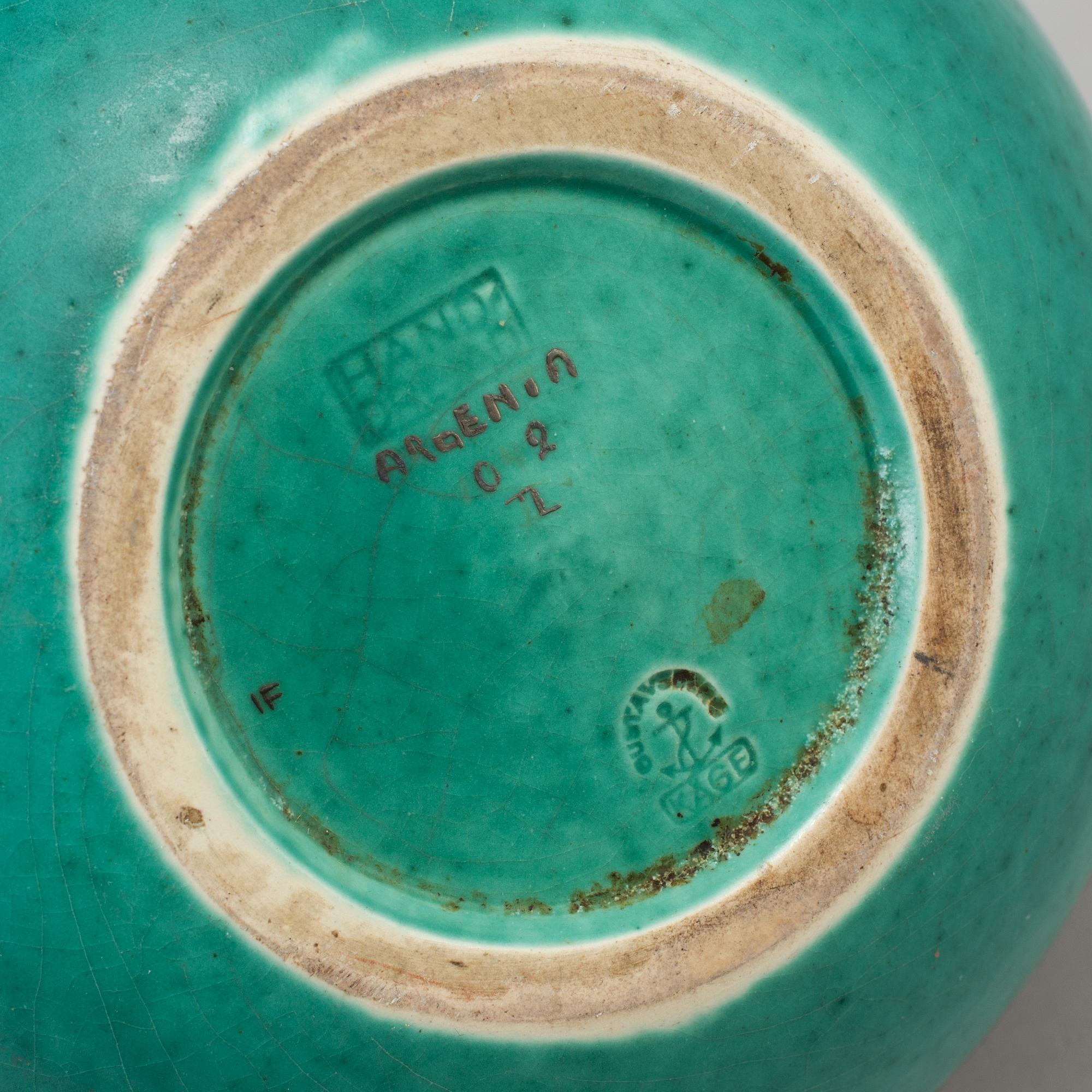 WILHELM KÅGE, vas, "Argenta" stengods, Gustavsberg.