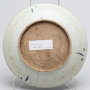 FAT, porslin, 2 st, Kina 1800-tal.