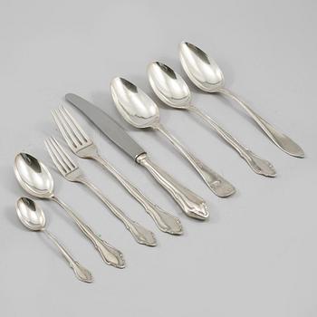 BESTICK, 40 st, silver, 1800/1900-tal. Vikt ca 1 950 gram.