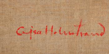 CAJSA HOLMSTRAND, olja på duk, signerad á tergo.