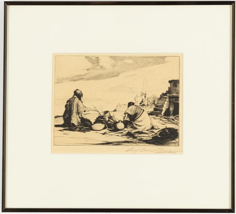 Carl Oscar Borg, By the Fire.