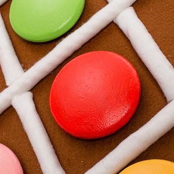 A gingerbread house made by JoAnn Tan Studio for NK 2016.