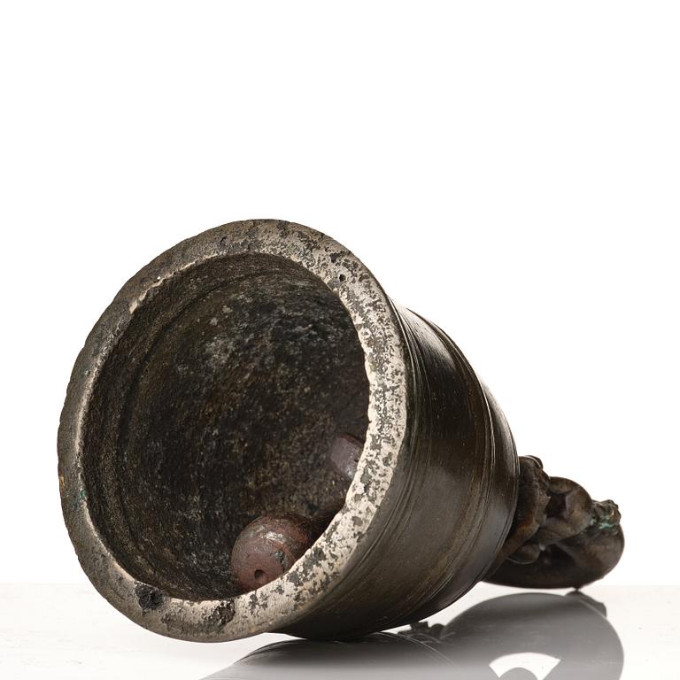 Tempelklocka, brons. Tibet, 17/1800-tal.
