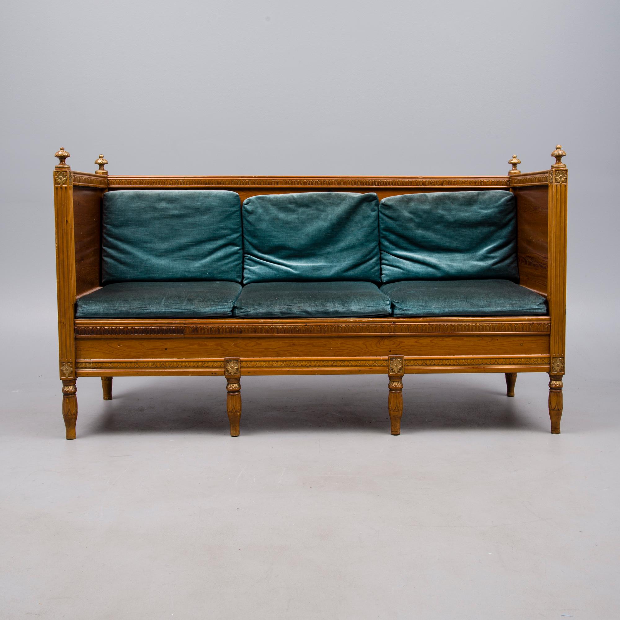 SOFFA, gustaviansk, sekelskiftet 1700/1800.