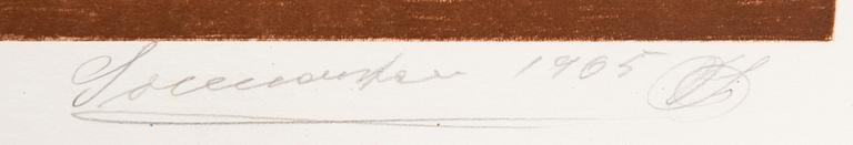 Friedrich Schröder-Sonnenstern, lithograph signed dated and numbered  1965 67/300.