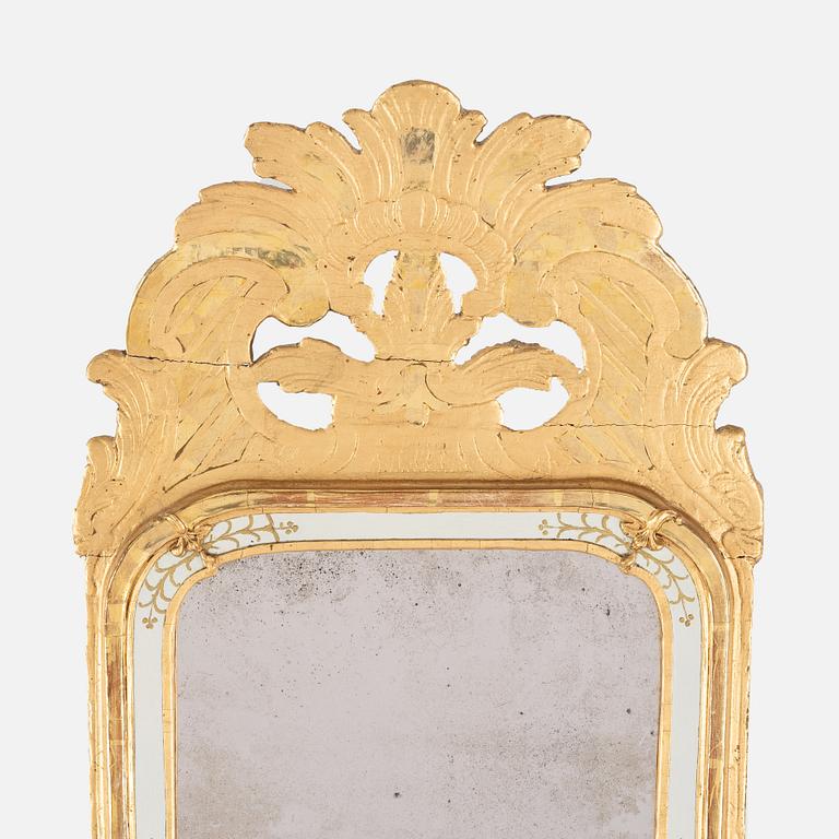 A Rococo mirror, second half of the 18th century.