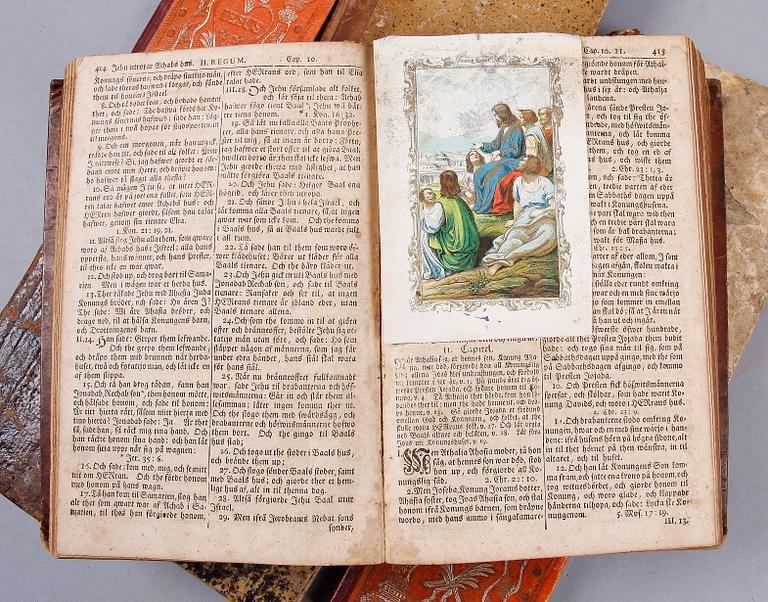 PARTI BÖCKER, 7 st, teologi, 1700-1800-tal.