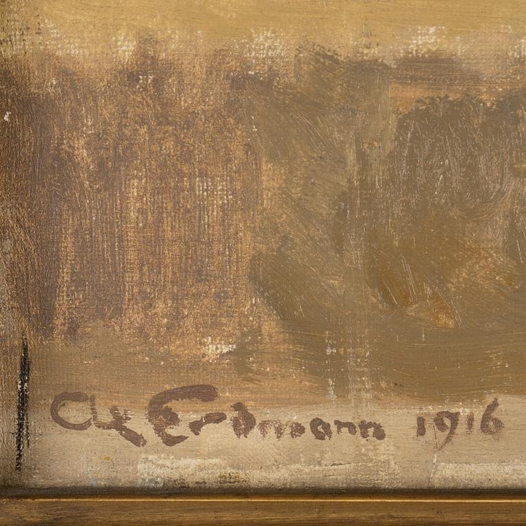 AXEL ERDMANN, olja på duk, signerad Ax Erdmann och daterad 1916.