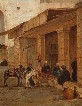 John Varley Jr., "The Market Place, Girgeh, Upper Egypt".